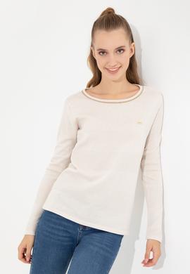 Kadın Krem Kazak - 50251895015