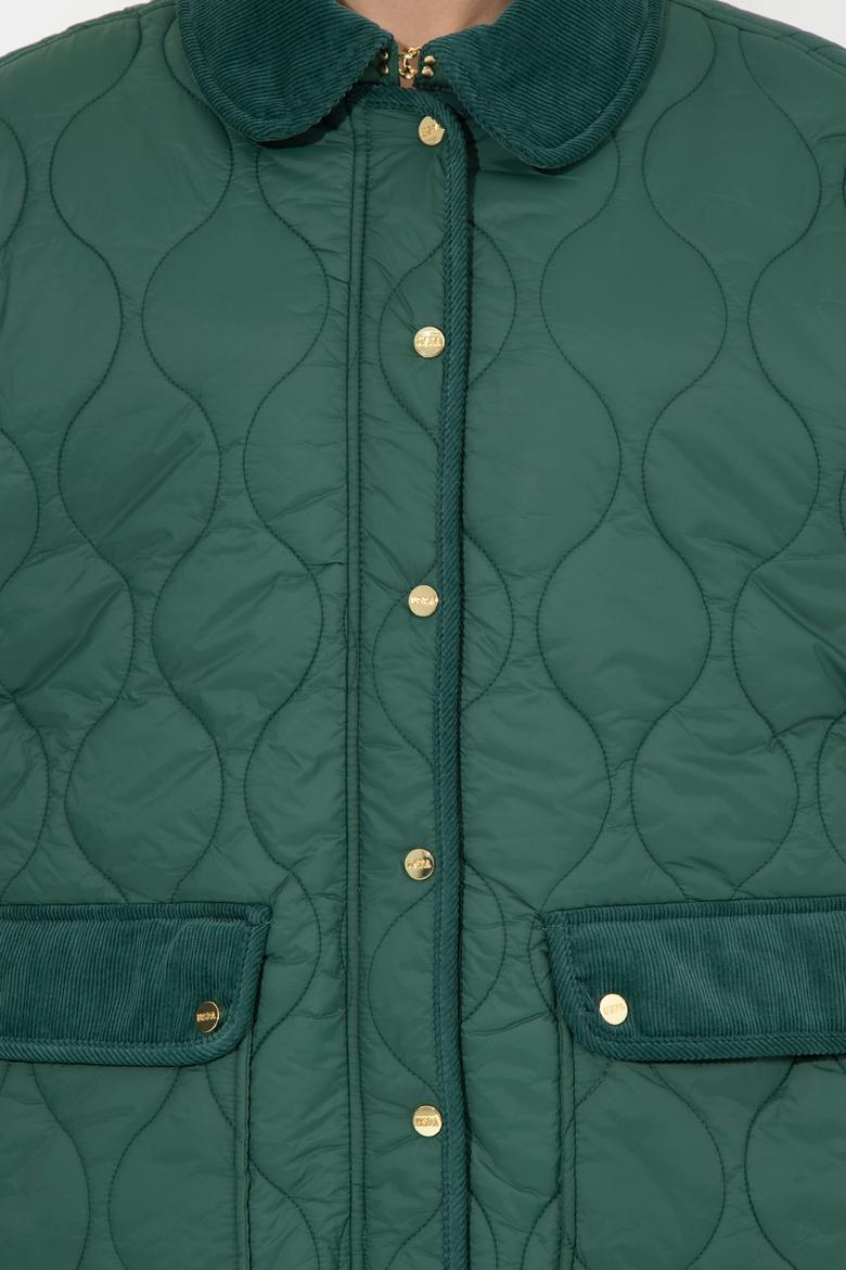 Kadın Koyu Yeşil Kaban - 50252941016