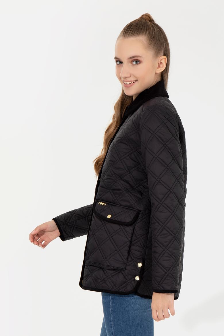 Kadın Siyah Kaban - 50253189038