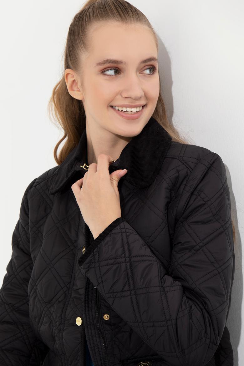 Kadın Siyah Kaban - 50253189038