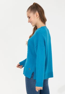 Kadın Kobalt Mavi Kazak - 50256651001