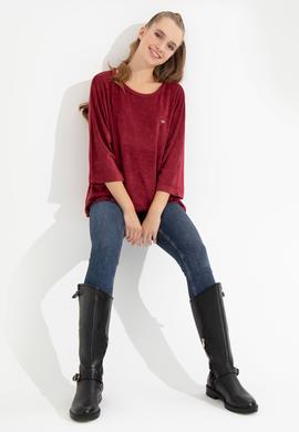 Kadın Vişne Sweatshirt - 50256479029