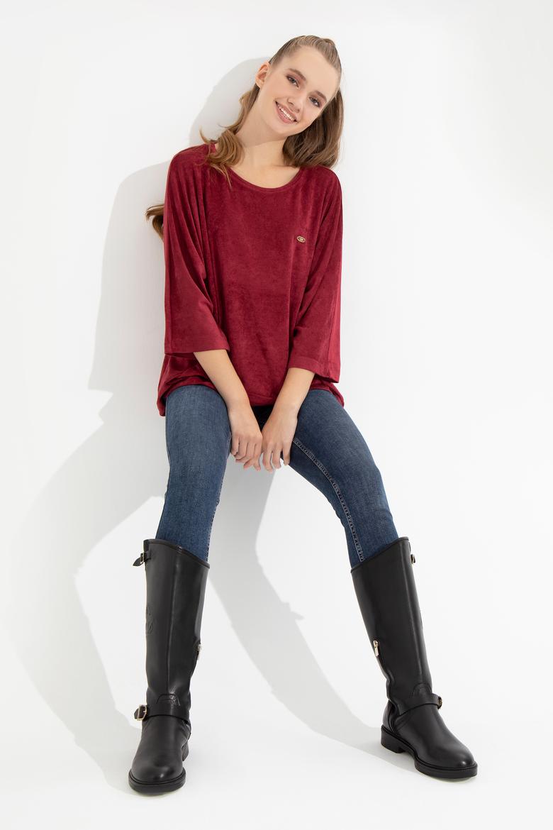 Kadın Vişne Sweatshirt