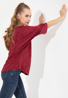 Kadın Vişne Sweatshirt - 50256479029