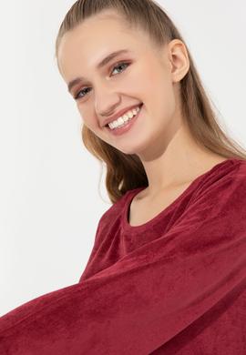 Kadın Vişne Sweatshirt - 50256479029