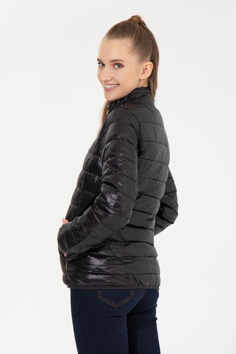 Kadın Siyah Mont - 50255858011