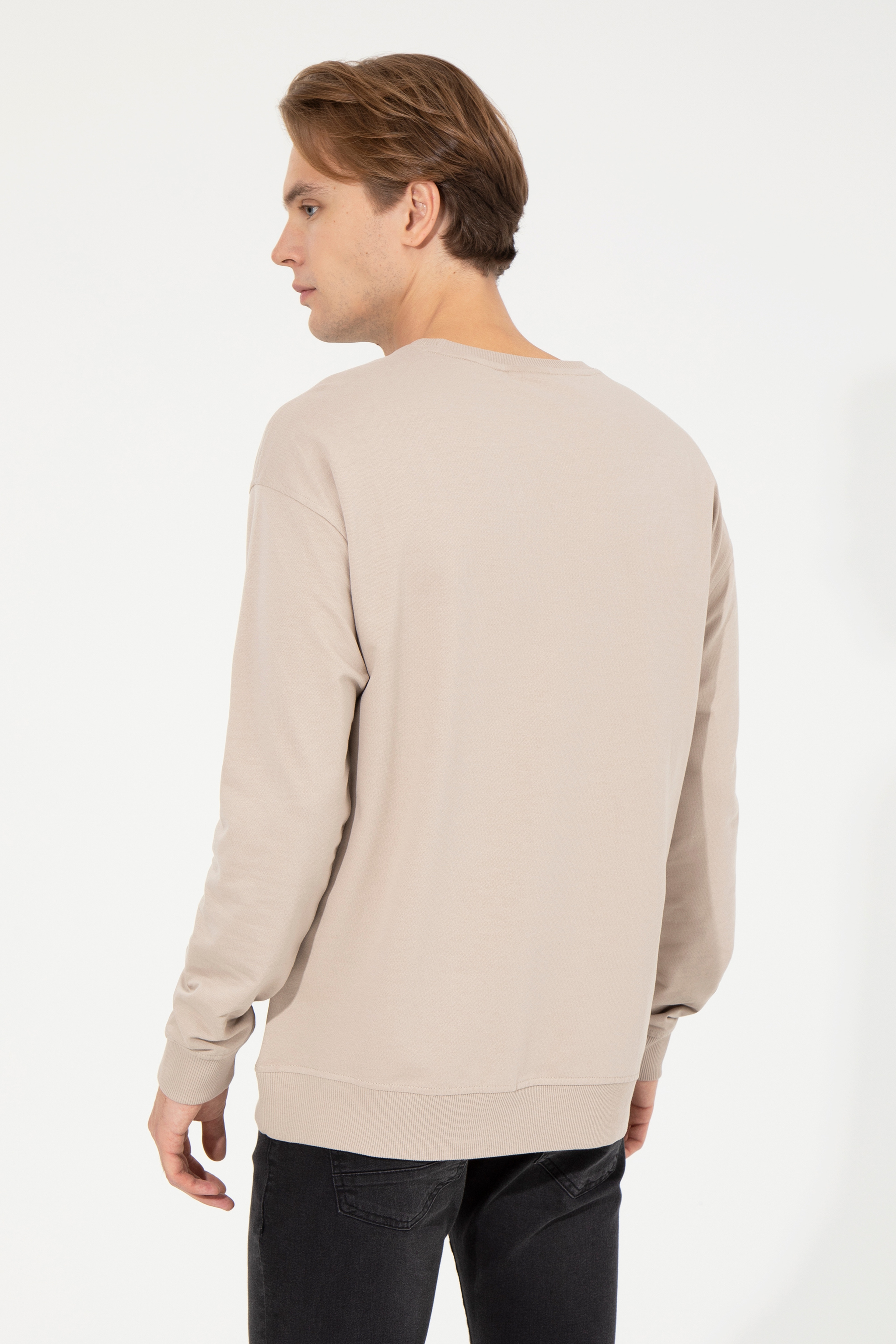 Erkek Taş Sweatshirt - Image 5