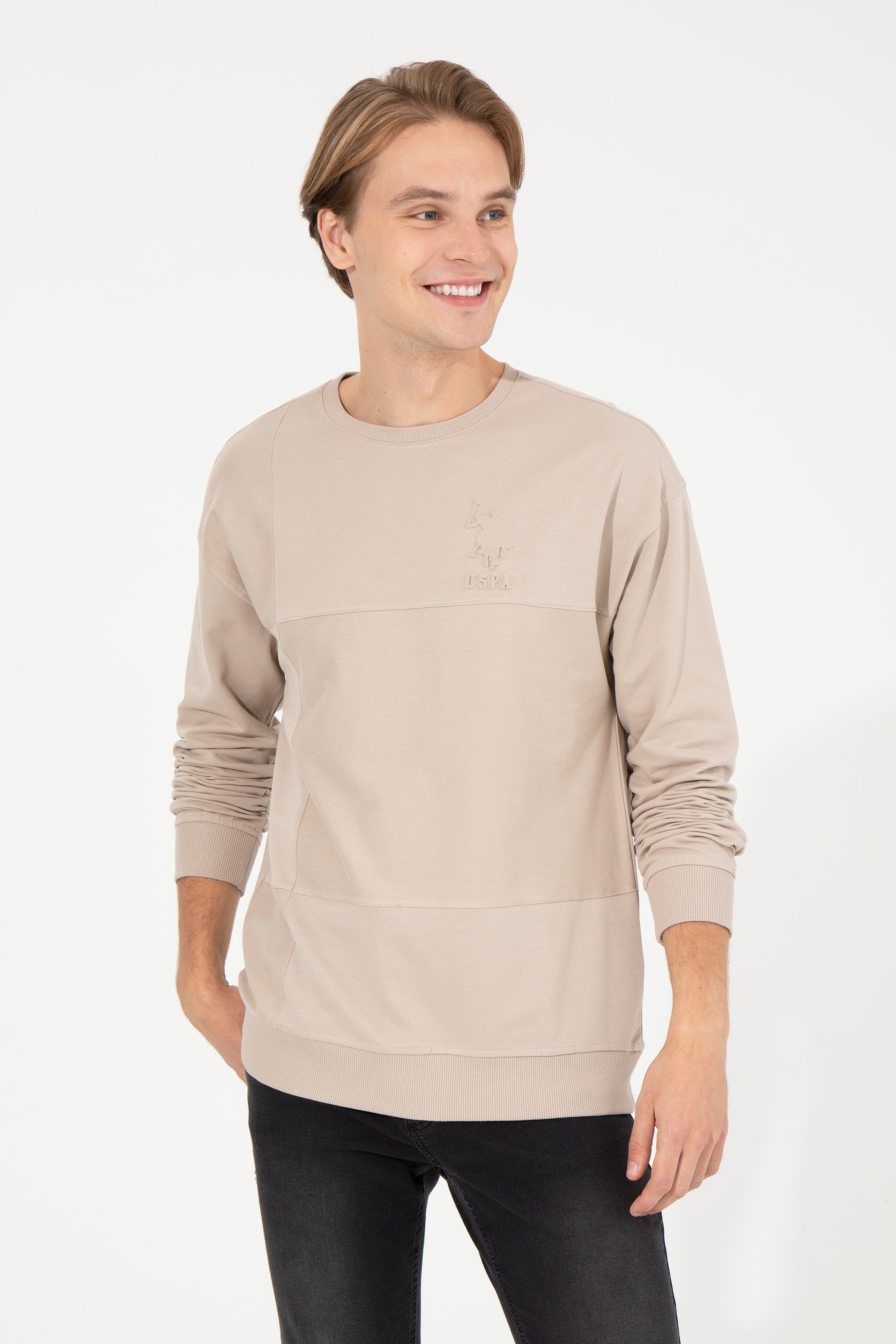 Erkek Taş Sweatshirt - Image 3
