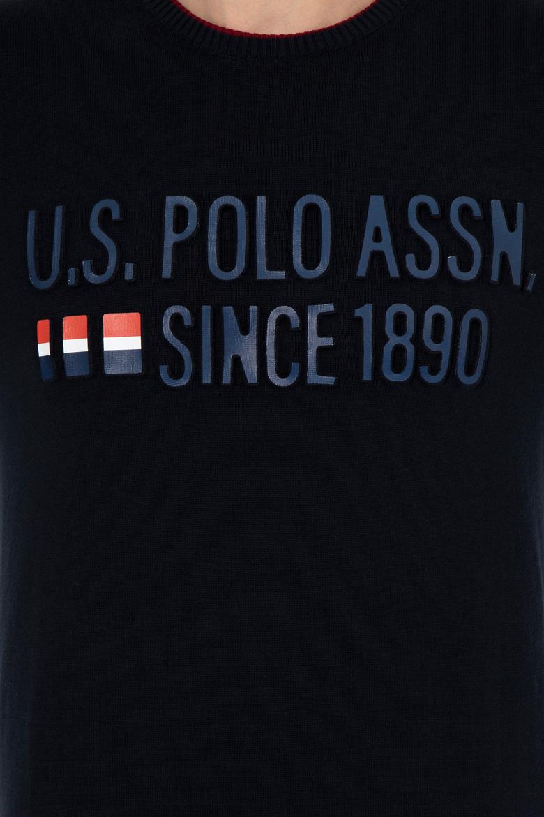 Erkek Lacivert Bisiklet Yaka Triko Kazak - 50253993002