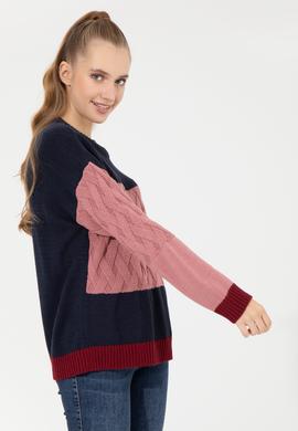 Kadın Lacivert Kazak - 50254223004