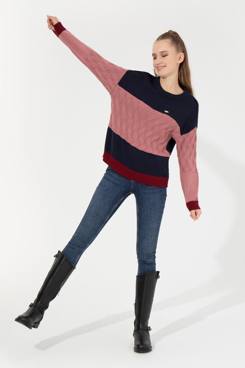 Kadın Lacivert Kazak