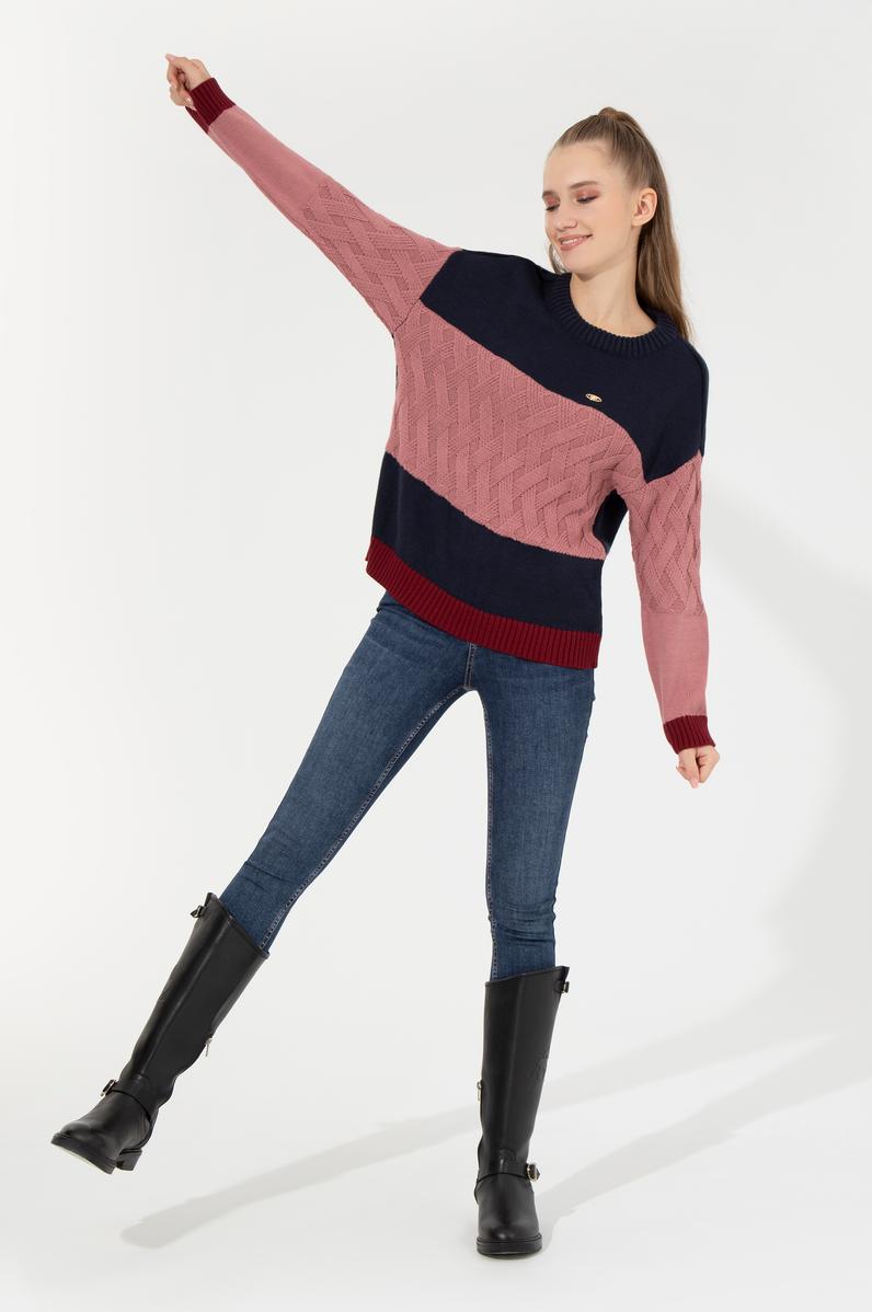 Kadın Lacivert Kazak