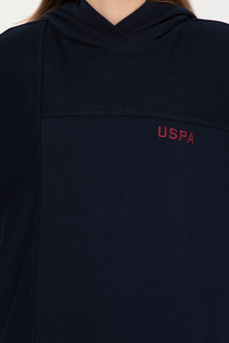 Kadın Lacivert Kapüşonlu Sweatshirt - 50261256016