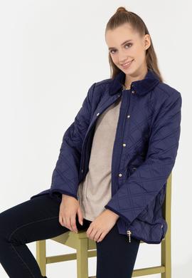 Kadın Lacivert Kaban - 50253189003