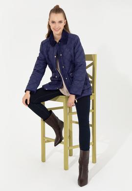 Kadın Lacivert Kaban - 50253189003