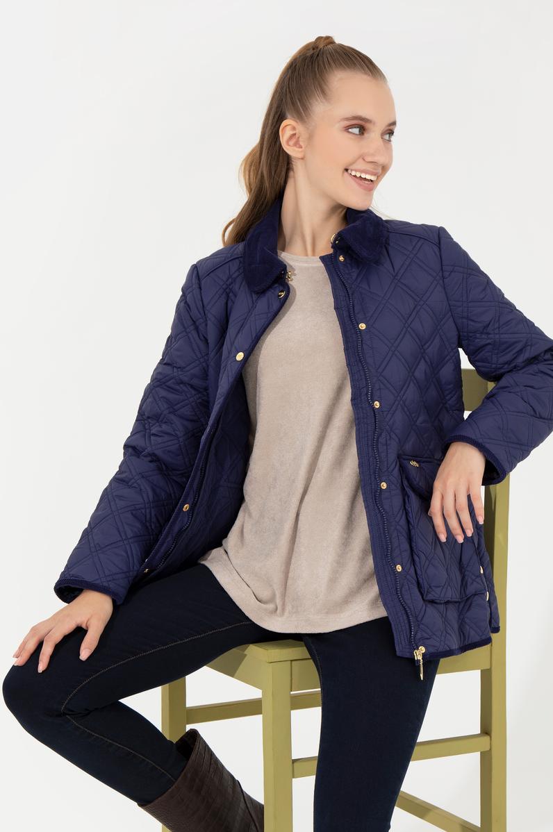 Kadın Lacivert Kaban