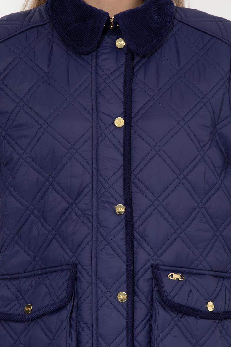 Kadın Lacivert Kaban - 50253189003