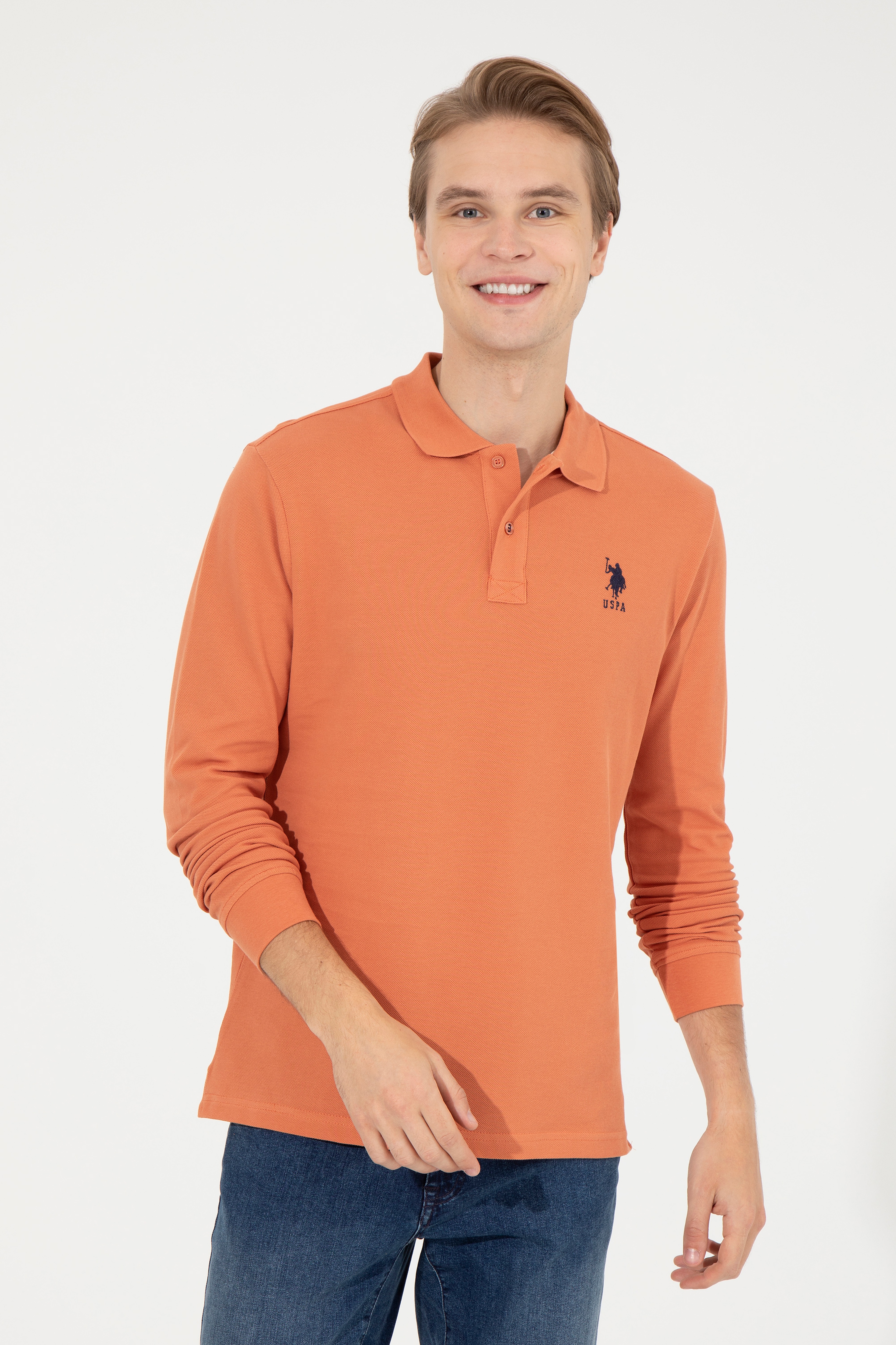 Erkek Kiremit Basic Sweatshirt