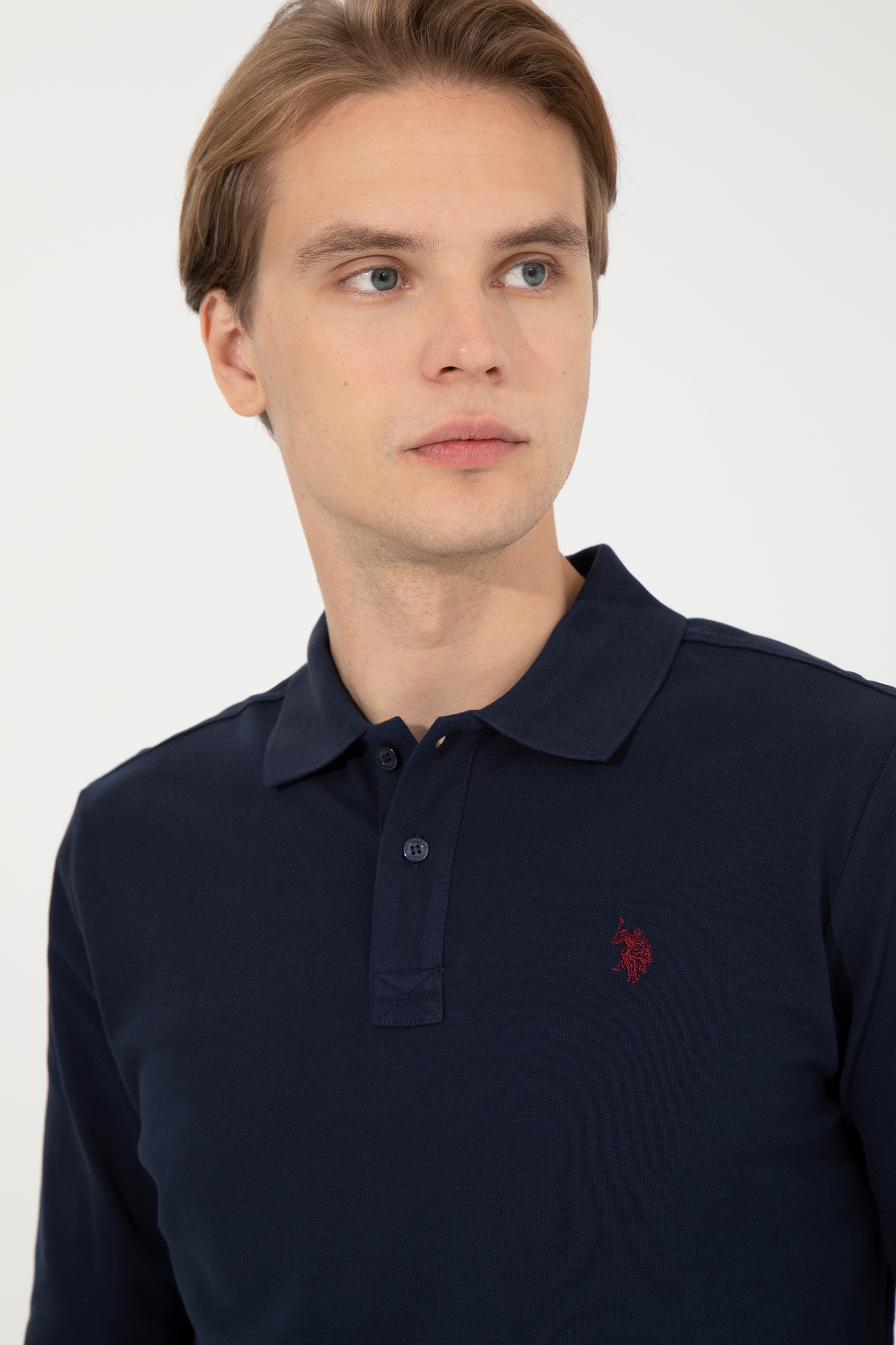 Erkek Lacivert Basic Sweatshirt - Image 2