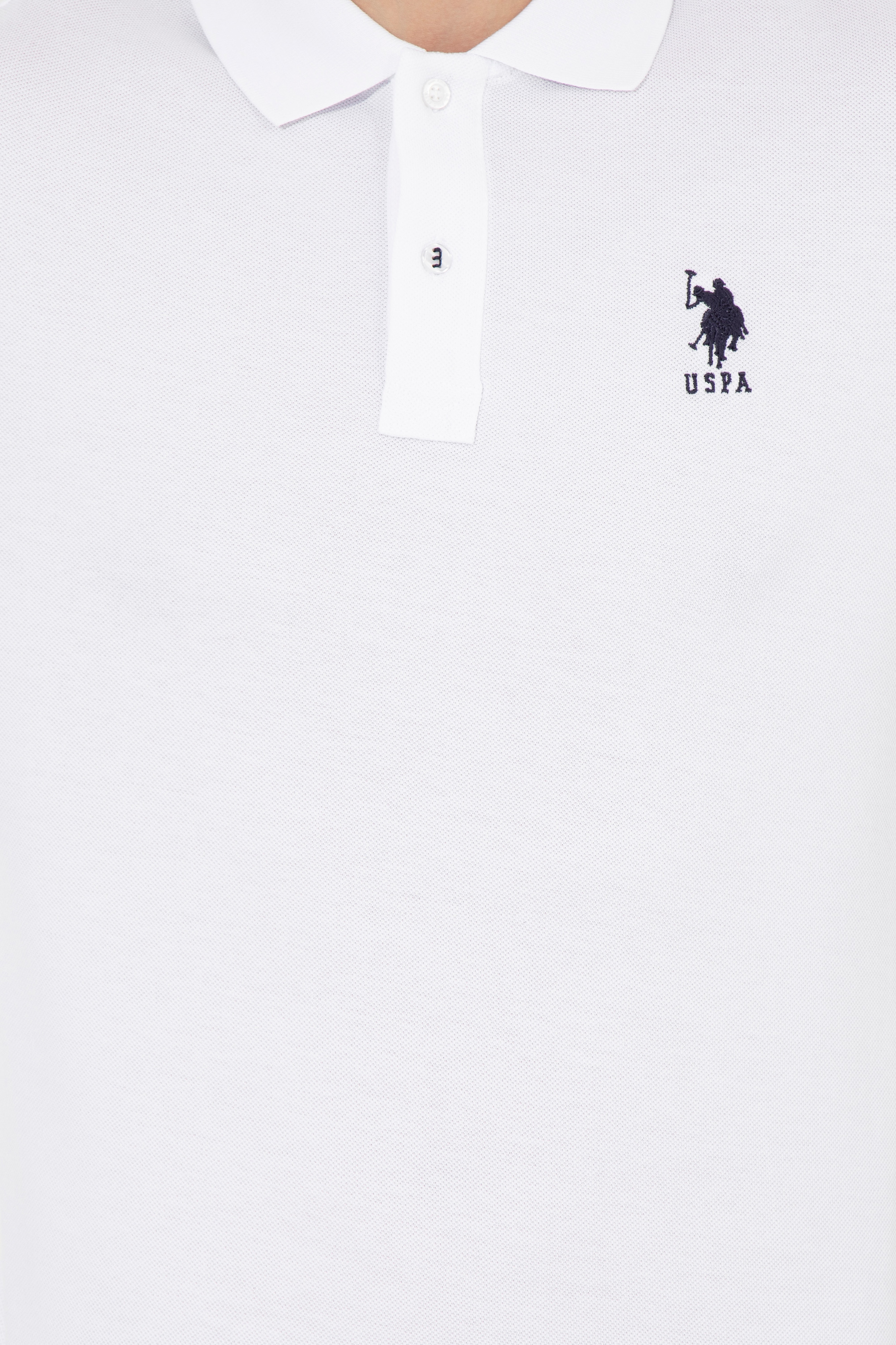 Erkek Beyaz Basic Sweatshirt - Image 6