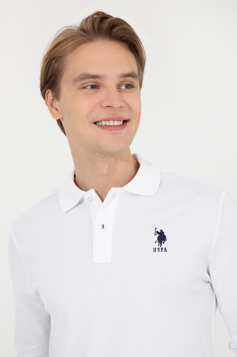 Erkek Beyaz Basic Sweatshirt