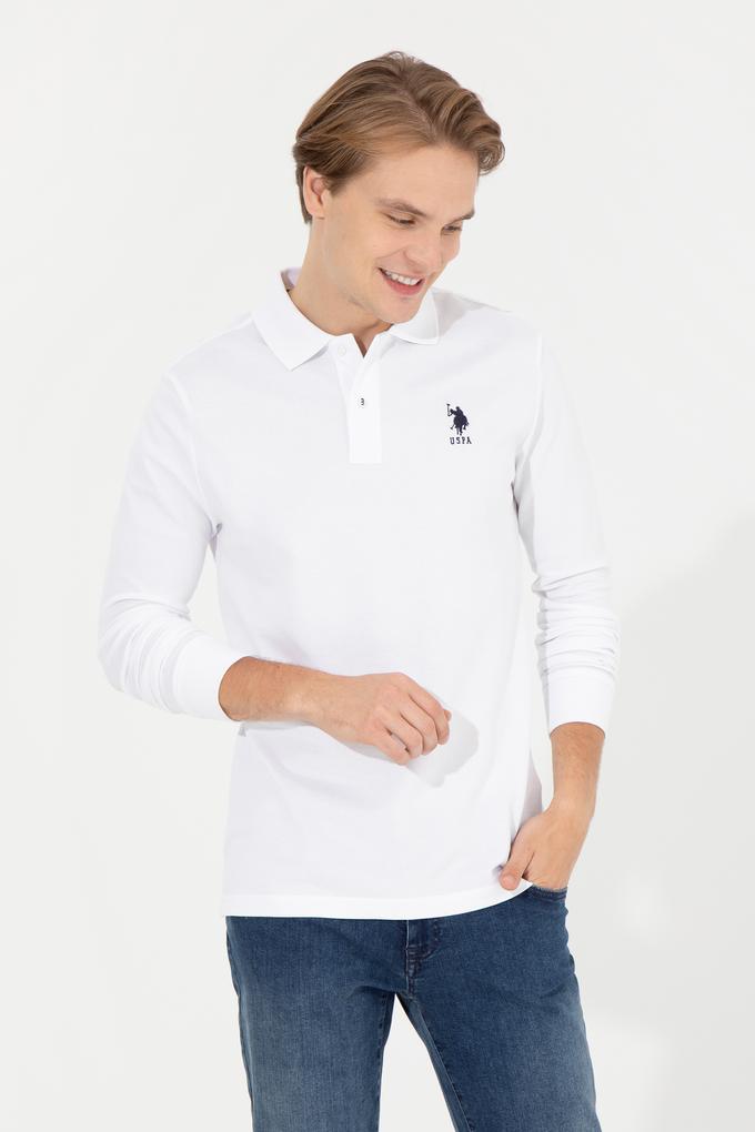 Erkek Beyaz Basic Sweatshirt