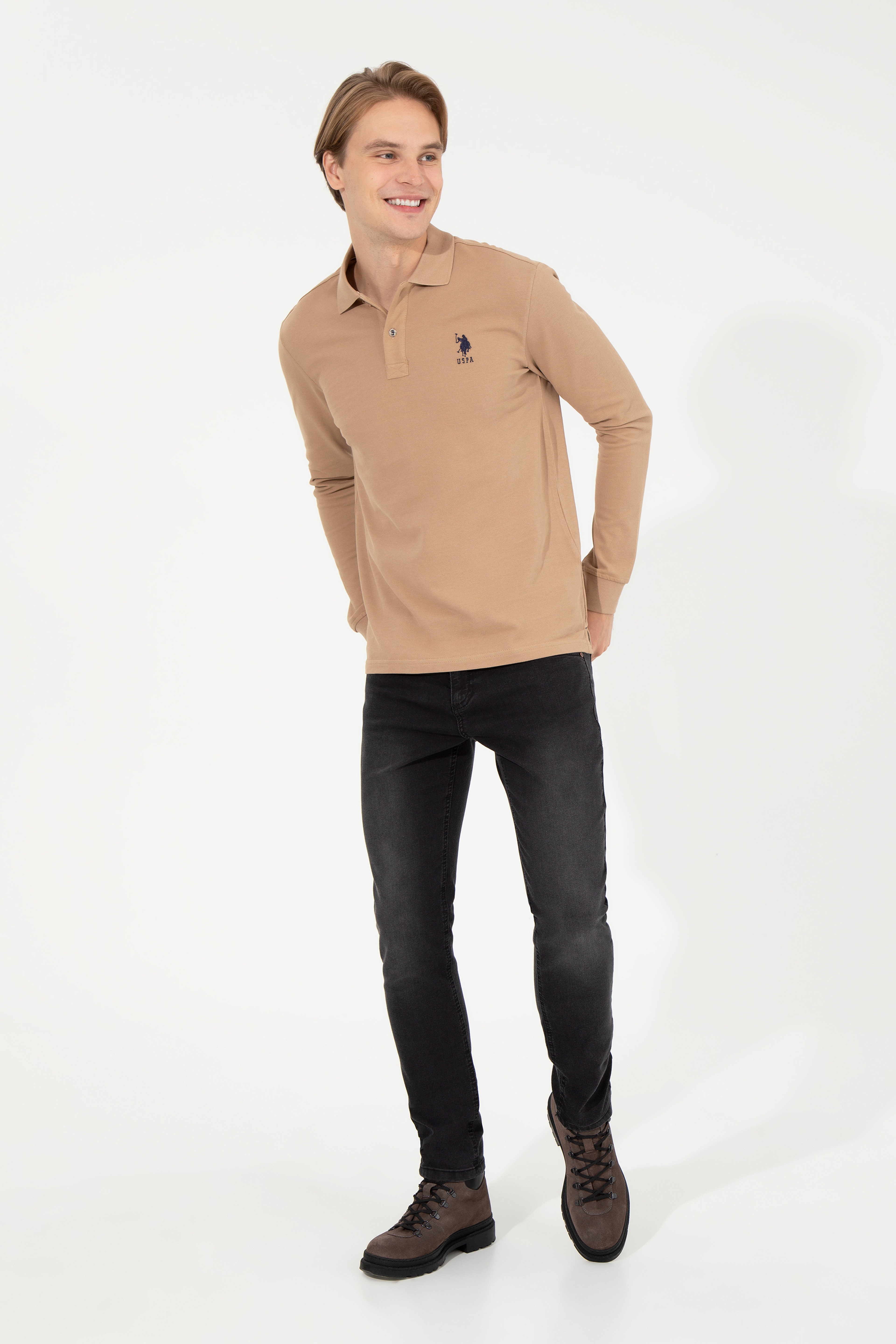 Erkek Camel Basic Sweatshirt