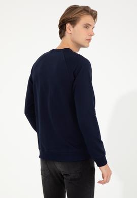 Erkek Lacivert Basic Sweatshirt - 50253181005