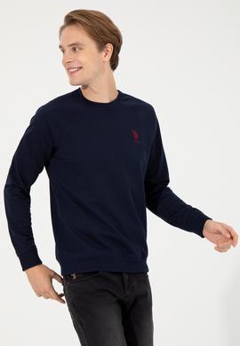 Erkek Lacivert Basic Sweatshirt - 50253181005