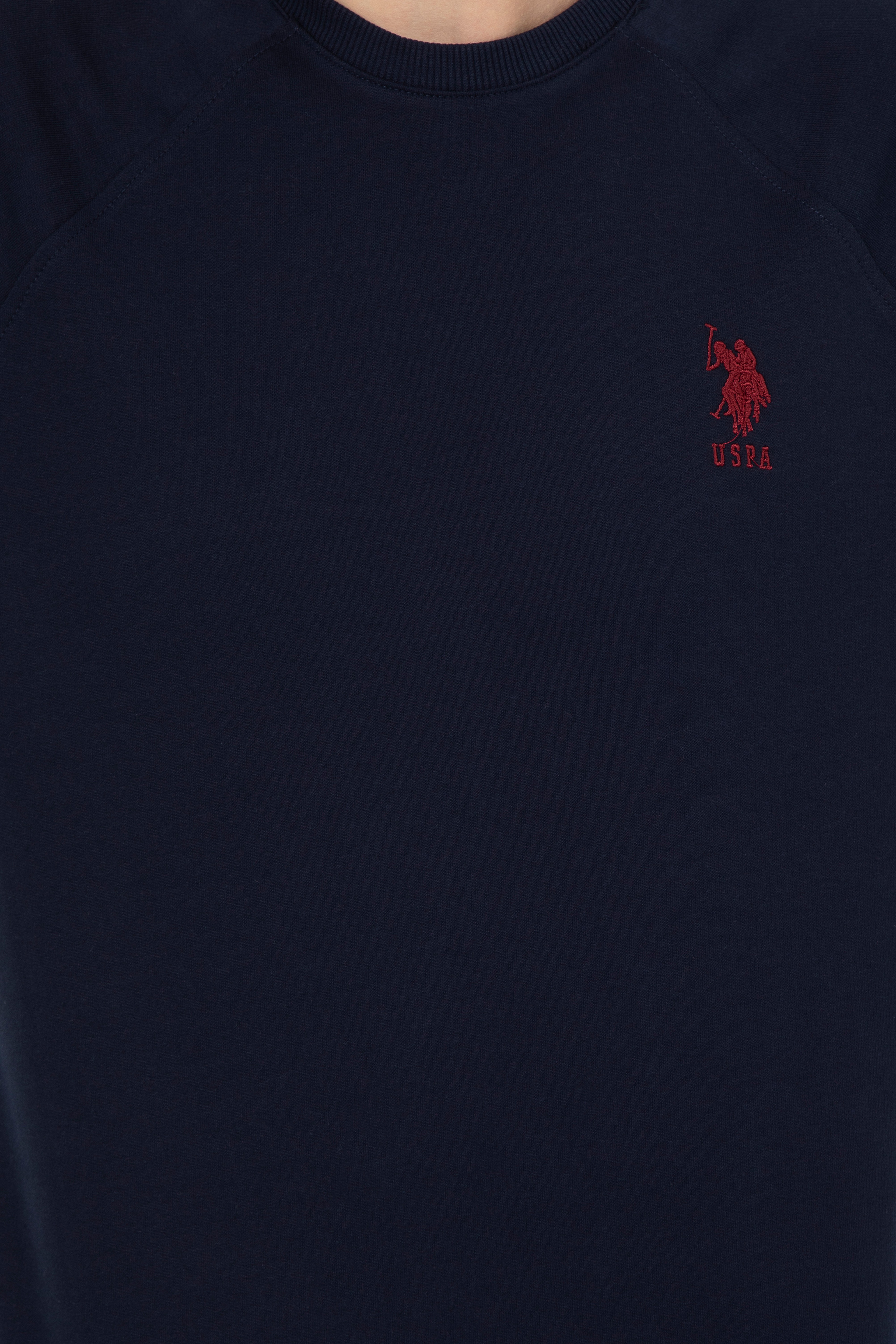 Erkek Lacivert Basic Sweatshirt - Image 6