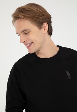 Erkek Siyah Basic Sweatshirt - 50253181029
