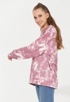 Kadın Açık  Manolya Kapüşonlu Sweatshirt - 50254460019