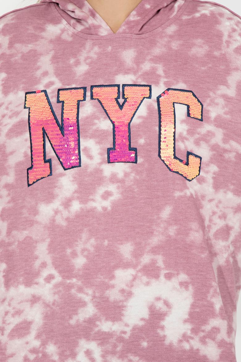 Kadın Açık  Manolya Kapüşonlu Sweatshirt - 50254460019