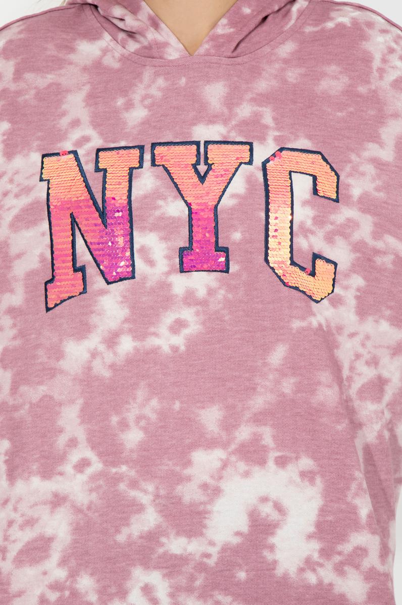 Kadın Açık  Manolya Kapüşonlu Sweatshirt