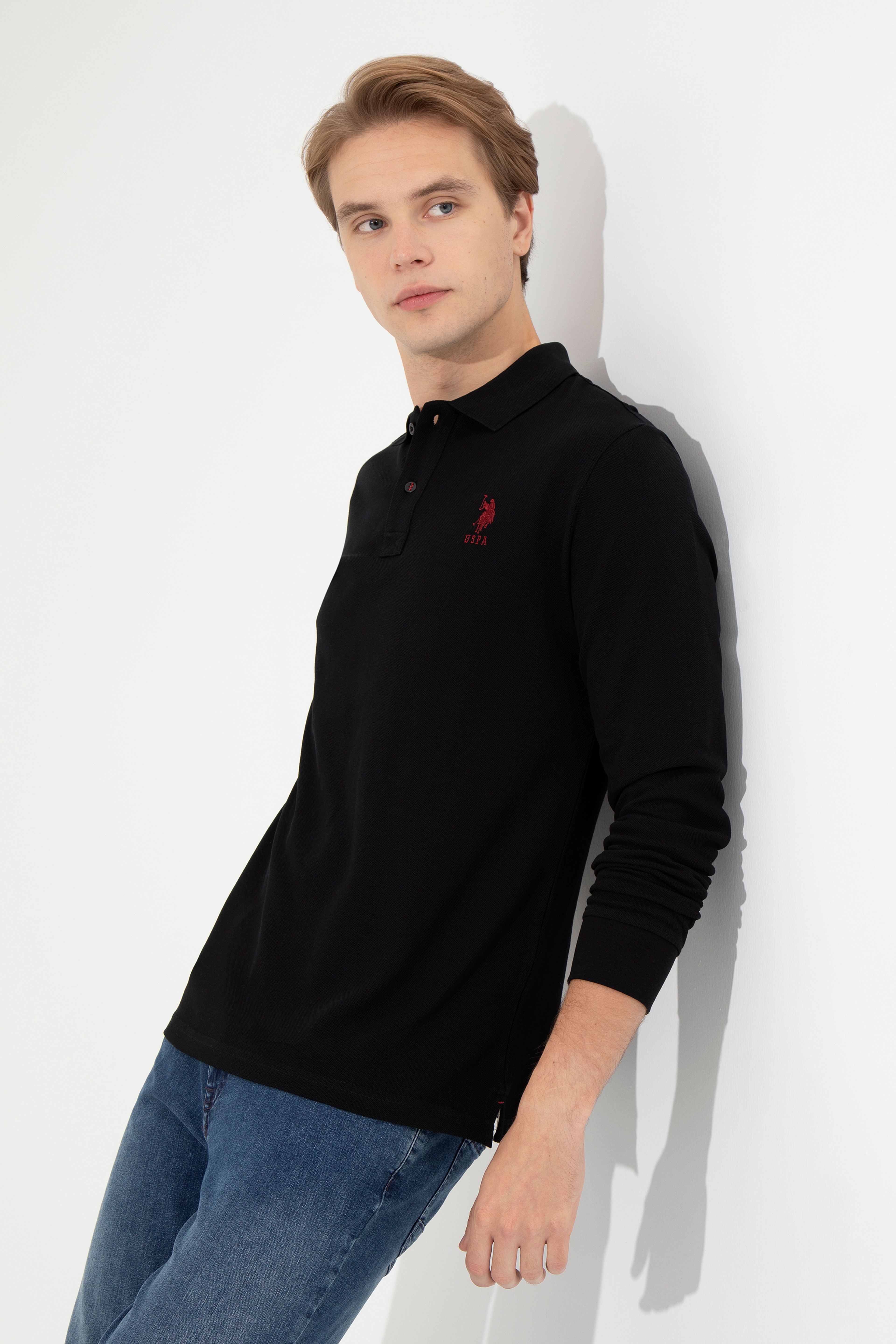 Erkek Siyah Basic Sweatshirt