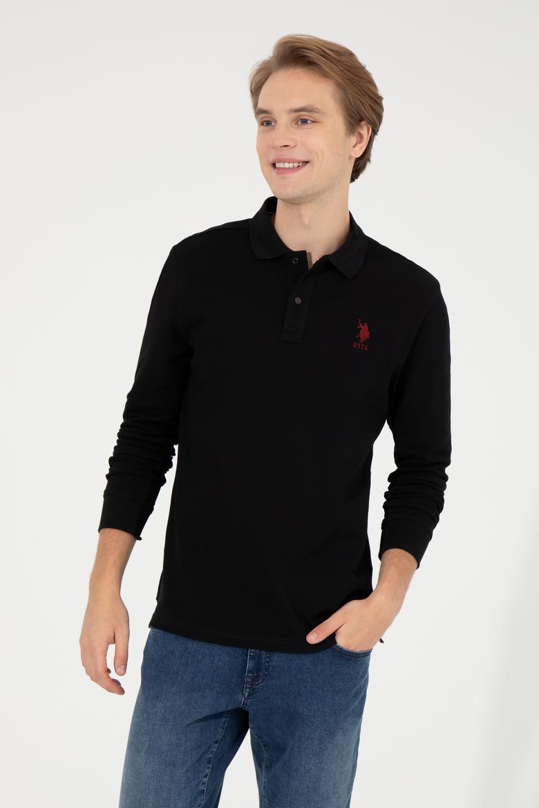 Erkek Siyah Basic Sweatshirt