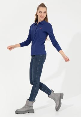 Kadın Mavi Basic Sweatshirt - 50256259089