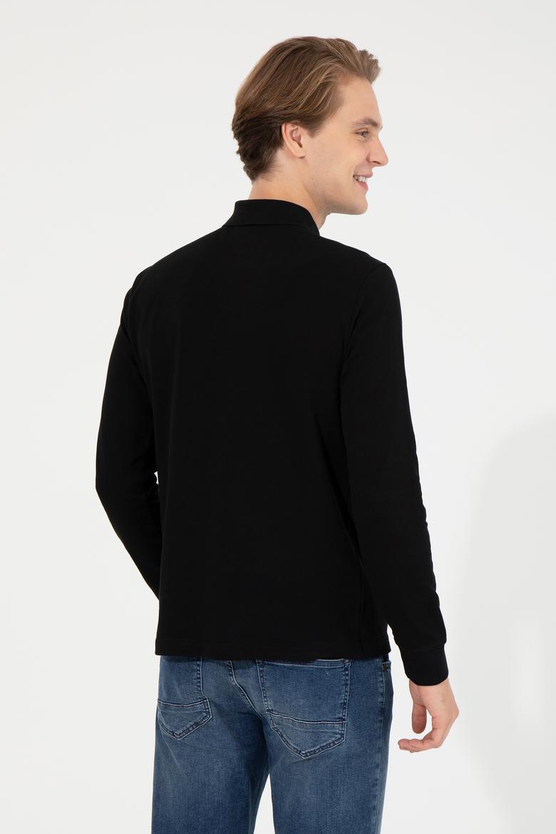 Erkek Siyah Basic Sweatshirt - 50253121145