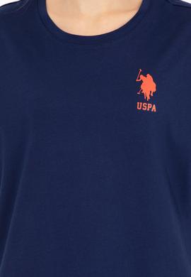 Kadın Lacivert Bisiklet Yaka Tişört - 50246219005