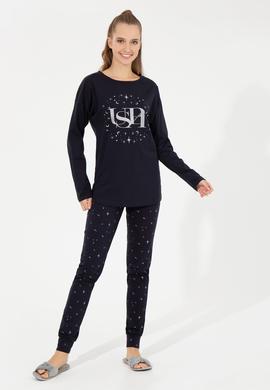 Kadın Lacivert Pijama Takımı - 50264805004