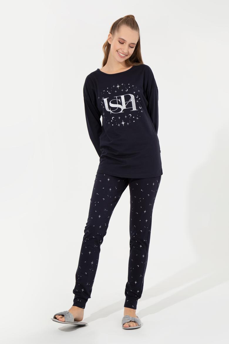 Kadın Lacivert Pijama Takımı - 50264805004