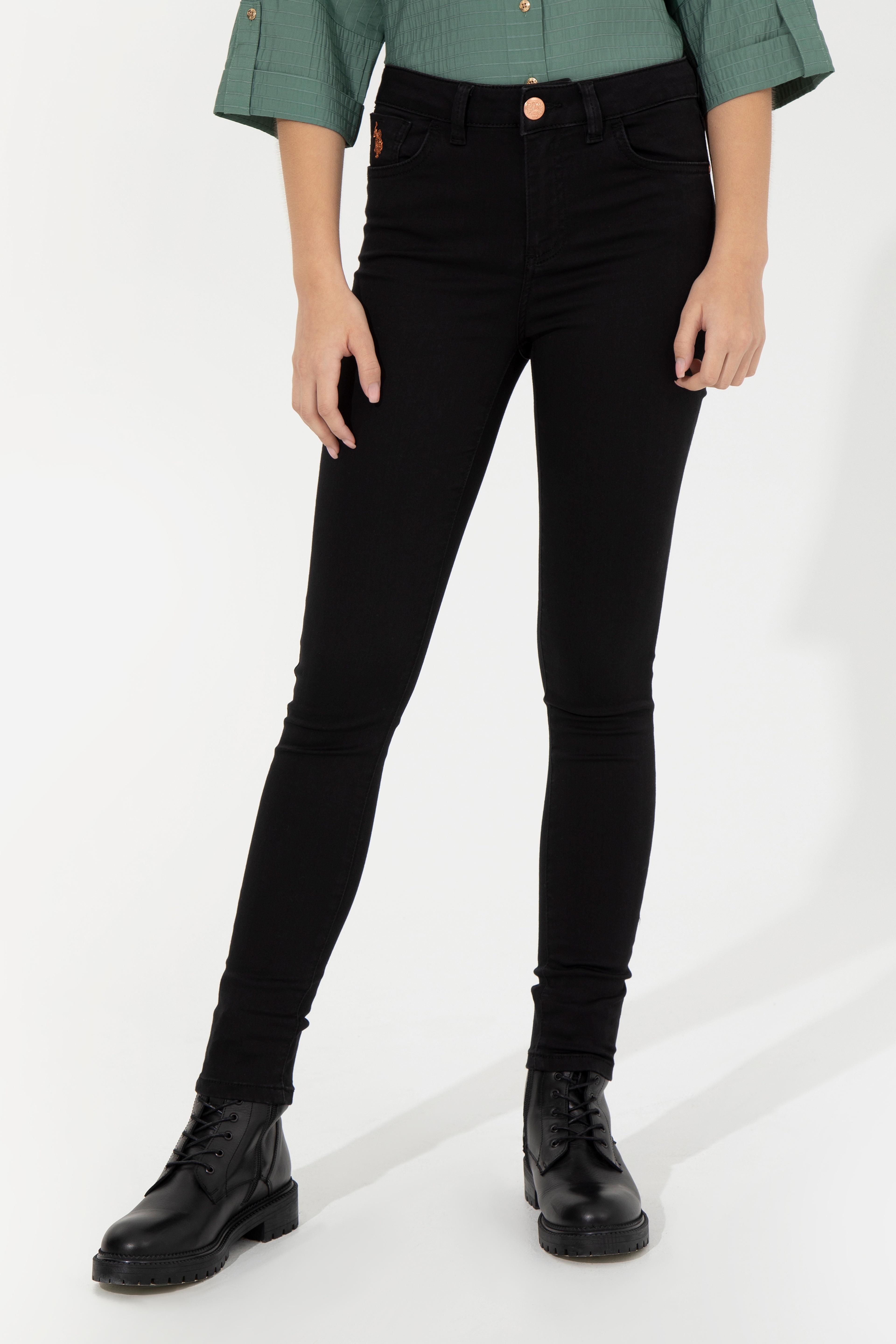 Kadın Siyah Jean Pantolon - Image 2