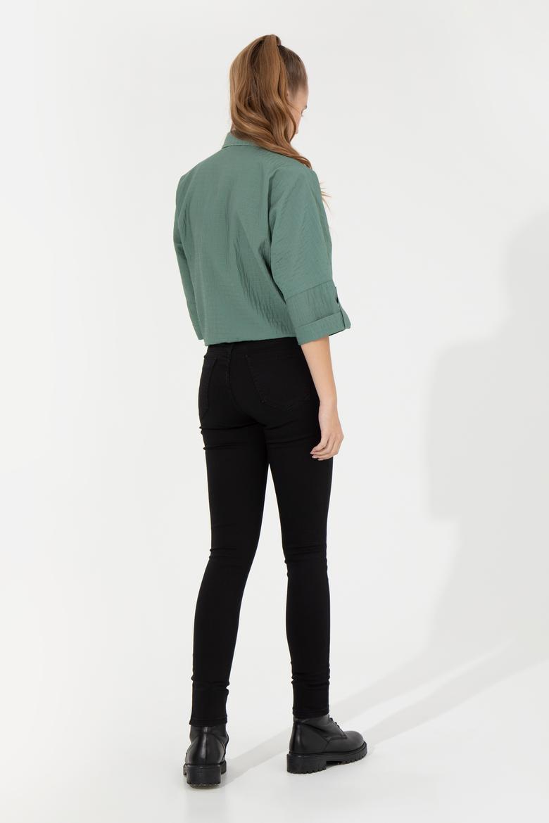 Kadın Siyah Jean Pantolon - 50256715002