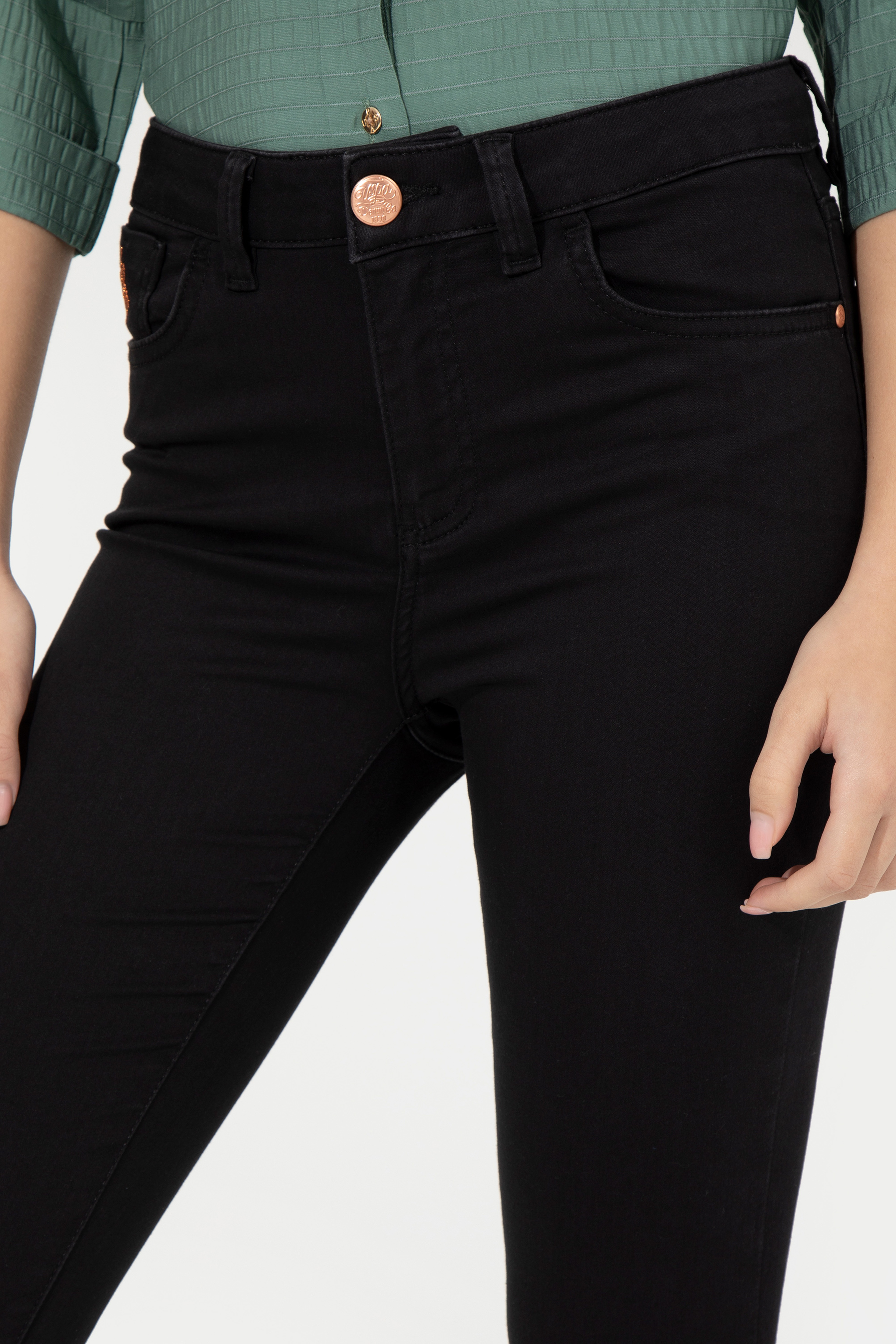 Kadın Siyah Jean Pantolon - Image 6