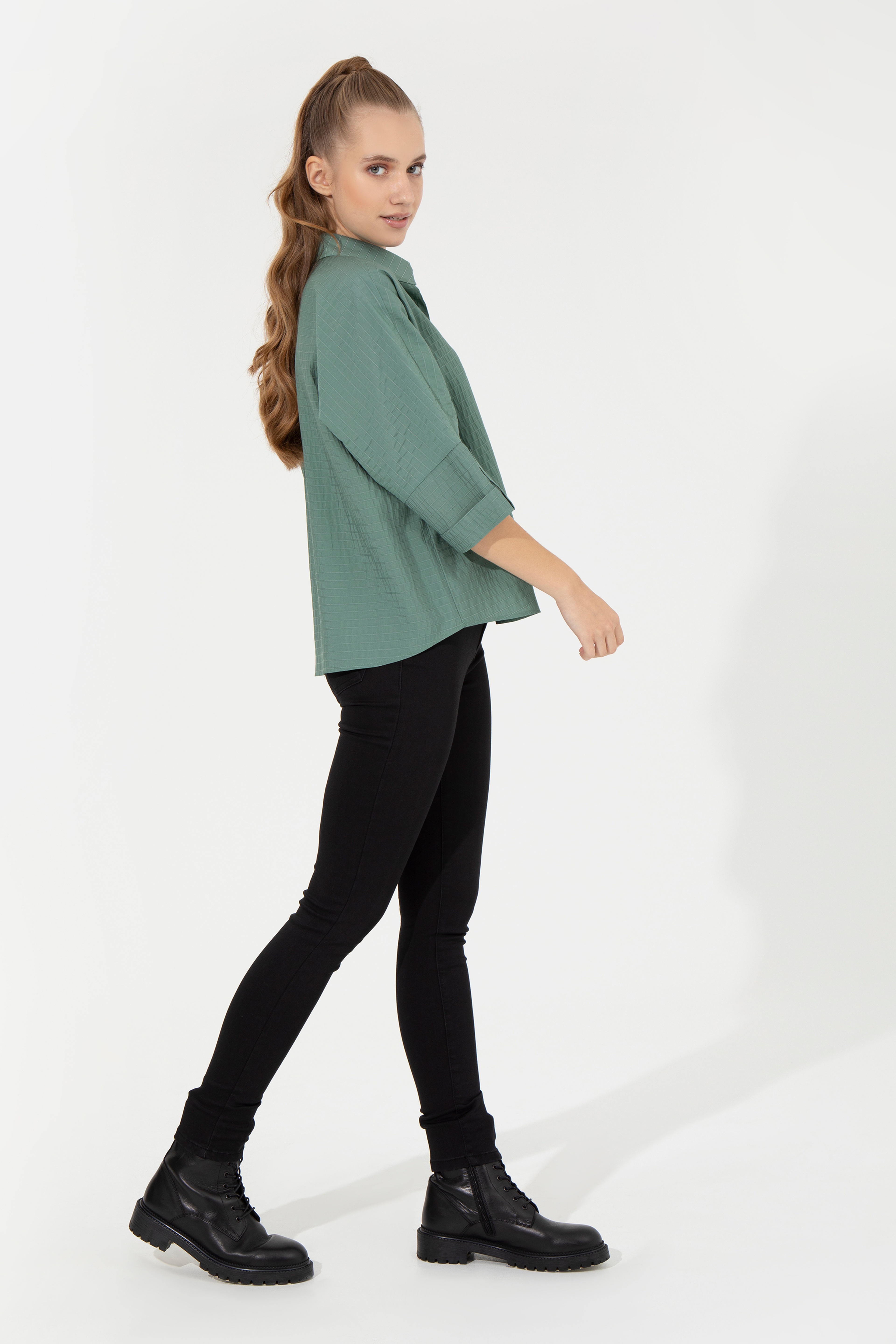 Kadın Siyah Jean Pantolon - Image 3
