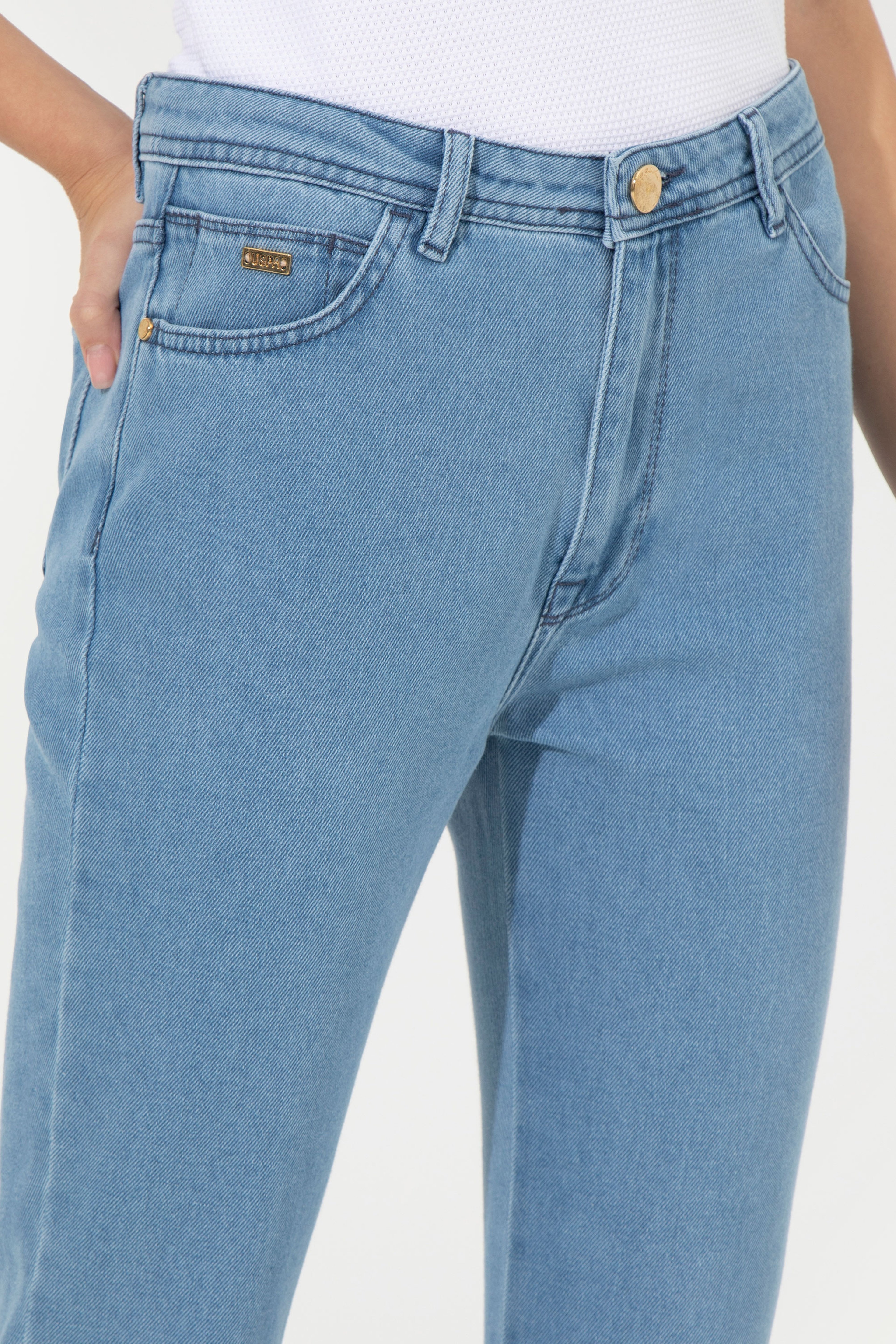 Kadın Açık Mavi Jean Pantolon - Image 5