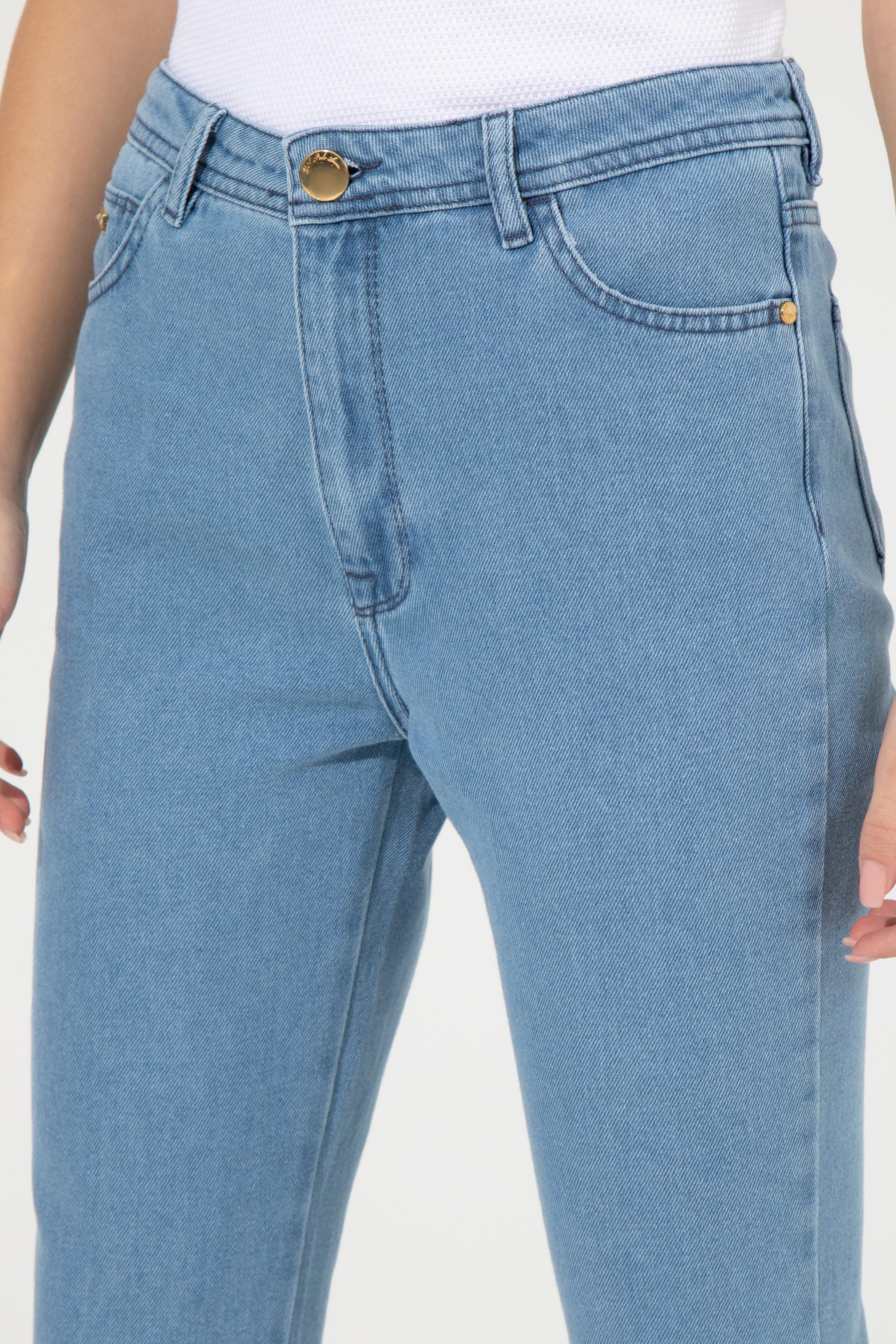 Kadın Açık Mavi Jean Pantolon - Image 6