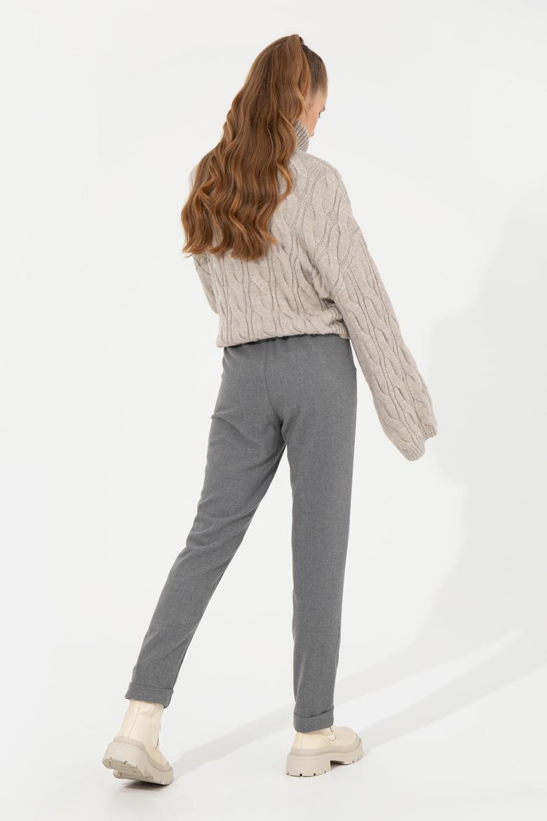 Kadın Gri Pantolon - 50253953003