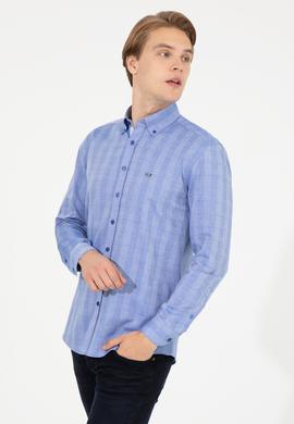 Erkek Mavi Uzun Kollu Gömlek - 50254118006