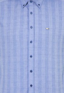 Erkek Mavi Uzun Kollu Gömlek - 50254118006